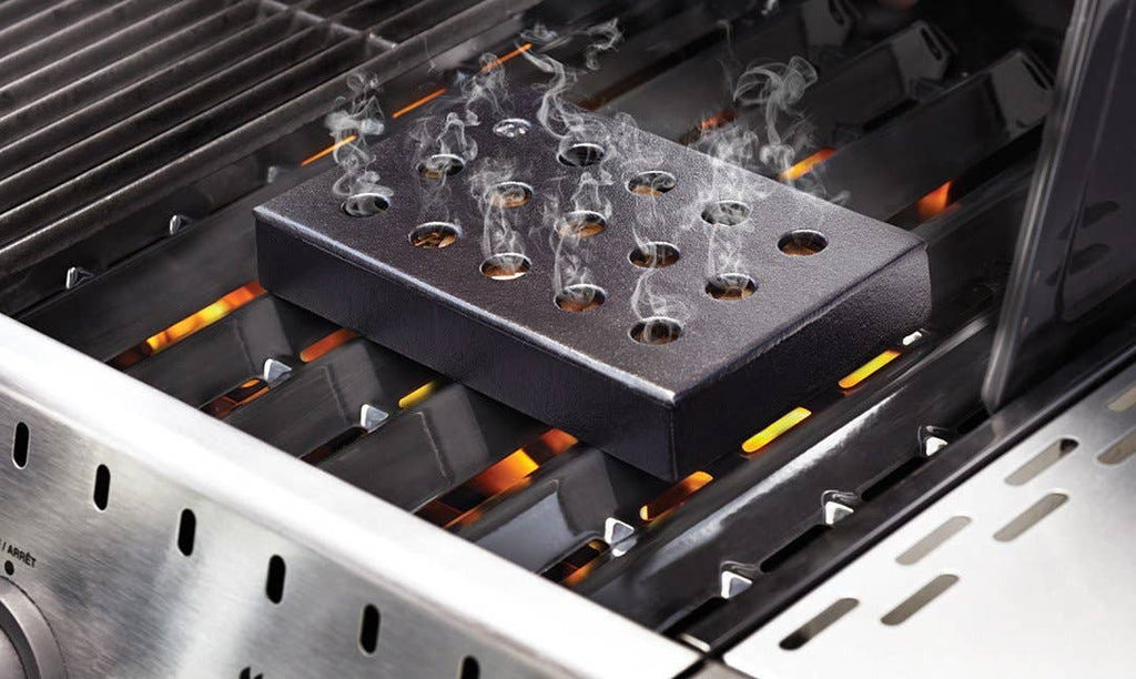 Wood Chip Smoking Box, Cast Iron