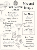 Basil Martini "Gimlet" Cocktail or Mocktail Mix