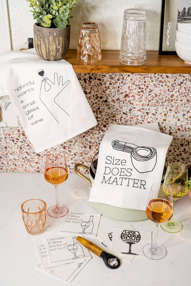 Size Does Matter | Funny Kitchen Towels