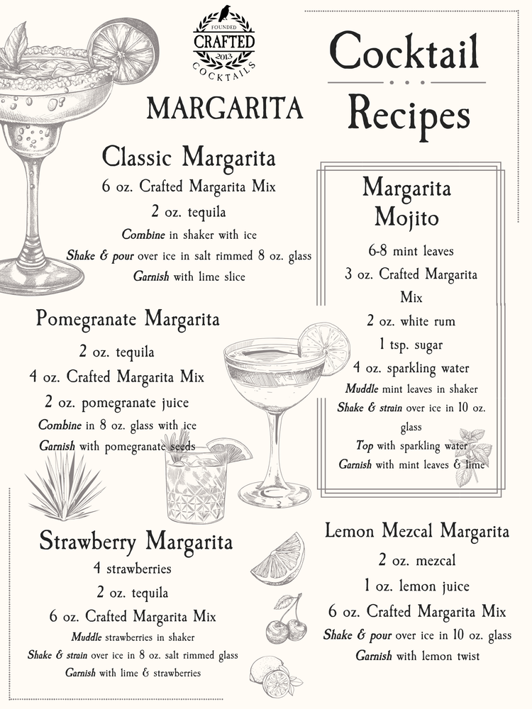 Margarita Cocktail or Mocktail Mix