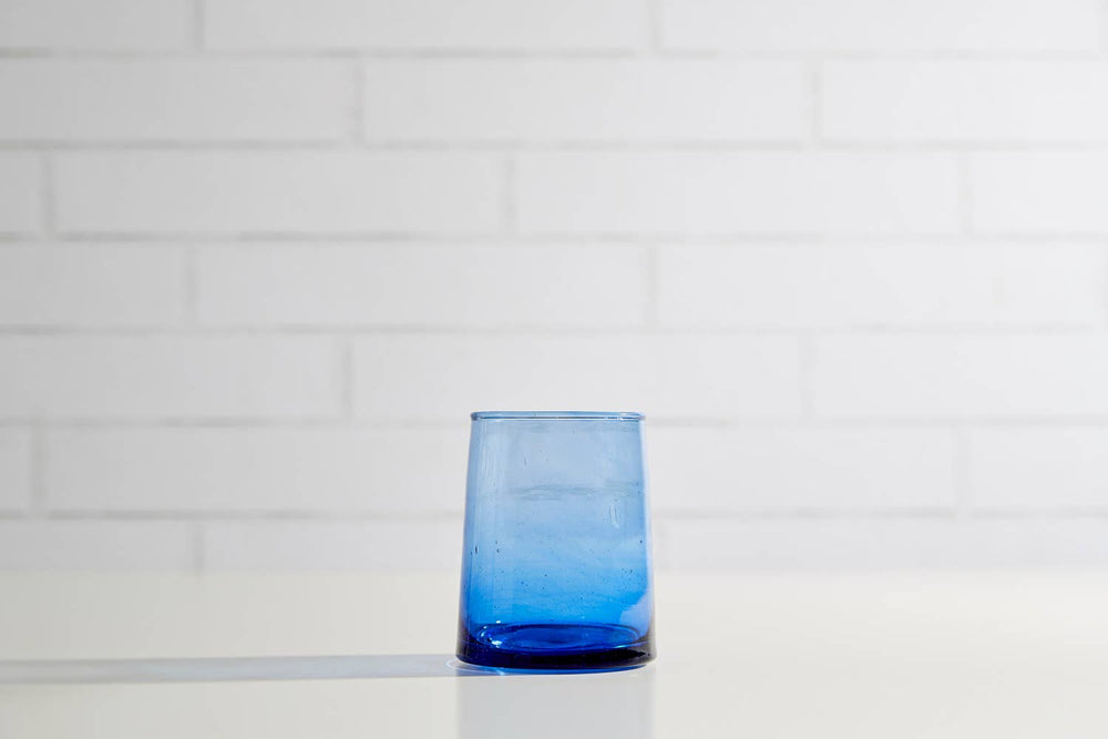 Moroccan Cone Glassware Small - Blue