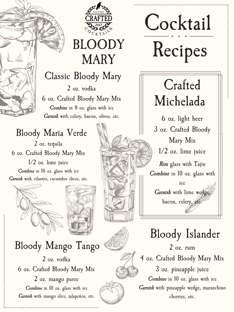 Bloody Mary Cocktail or Mocktail Mix